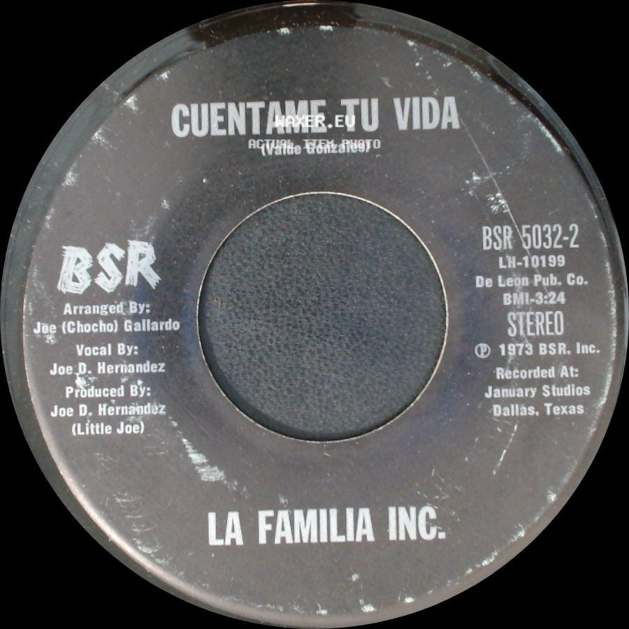 La Familia Inc. - Cuentame Tu Vida / Maria Juanita (Vamos A Tepa) side A