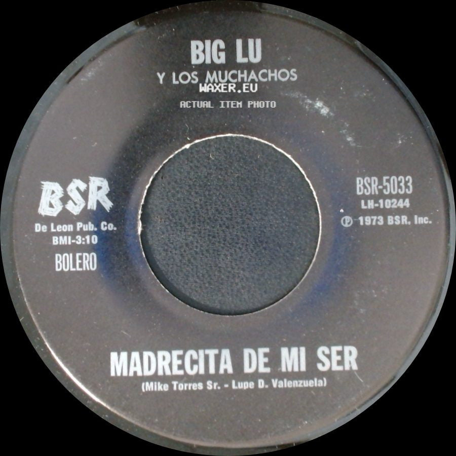 Big Lu Y Los Muchachos - Madrecita De Mi Ser / Porque Eres Chicana side A
