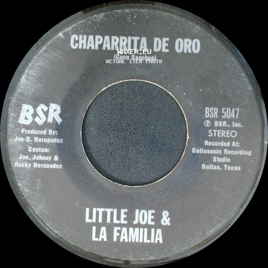 Little Joe & La Familia - Palabra De Hombre / Chaparrita De Oro side B