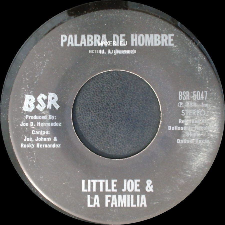 Little Joe & La Familia - Chaparrita De Oro / Palabra De Hombre side B