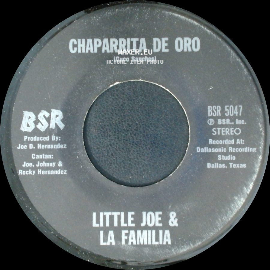 Little Joe & La Familia - Palabra De Hombre / Chaparrita De Oro side B