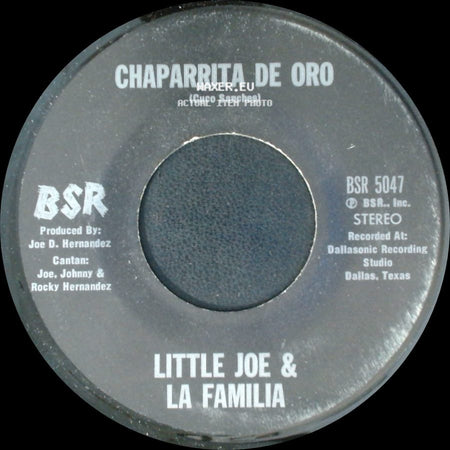 Little Joe & La Familia - Palabra De Hombre / Chaparrita De Oro side B