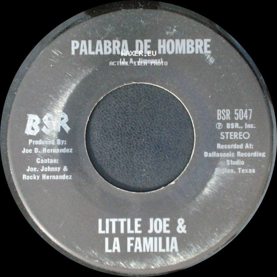 Little Joe & La Familia - Chaparrita De Oro / Palabra De Hombre side B