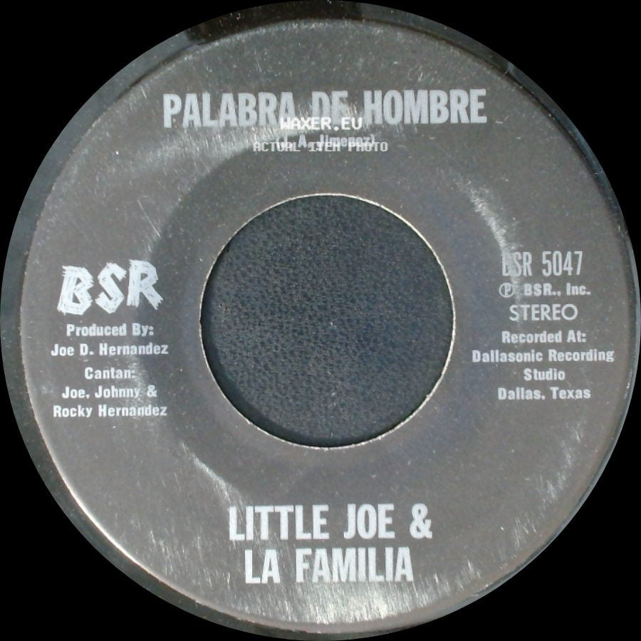 Little Joe & La Familia - Chaparrita De Oro / Palabra De Hombre side B
