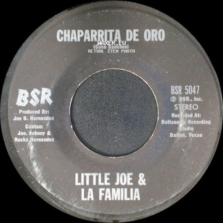 Little Joe & La Familia - Chaparrita De Oro / Palabra De Hombre side A