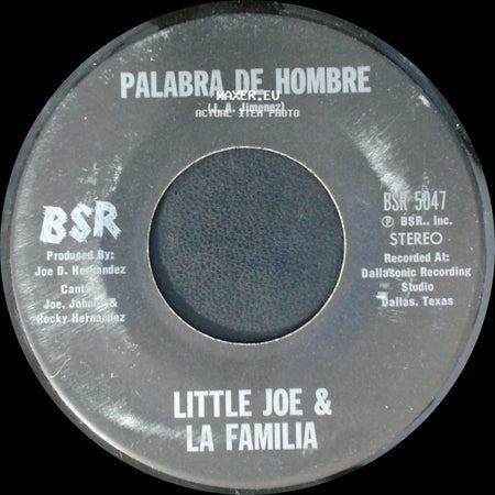 Little Joe & La Familia - Chaparrita De Oro / Palabra De Hombre side B