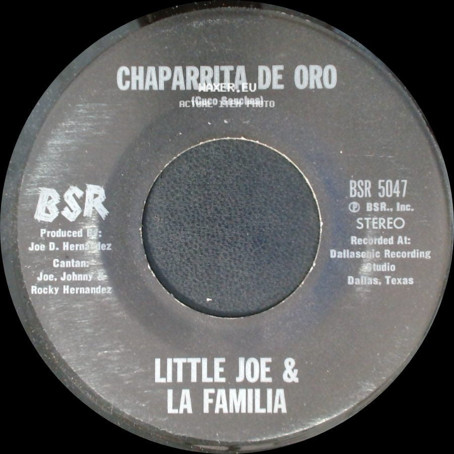 Little Joe & La Familia - Palabra De Hombre / Chaparrita De Oro side B
