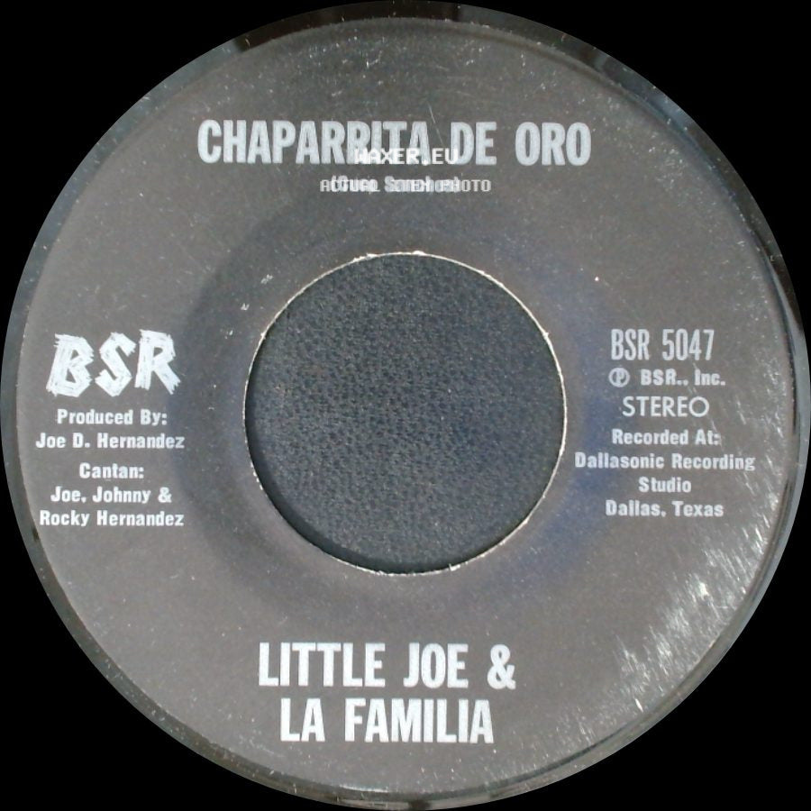 Little Joe & La Familia - Palabra De Hombre / Chaparrita De Oro side B