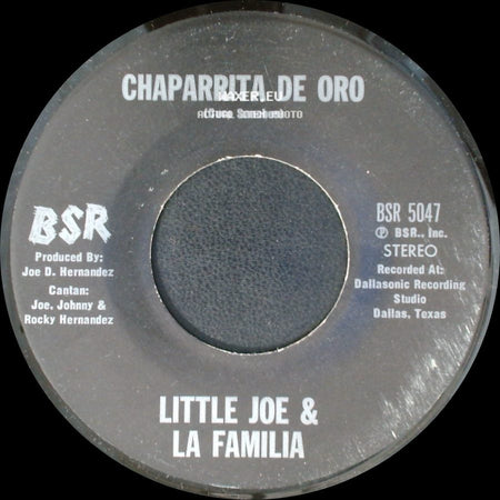 Little Joe & La Familia - Palabra De Hombre / Chaparrita De Oro side B