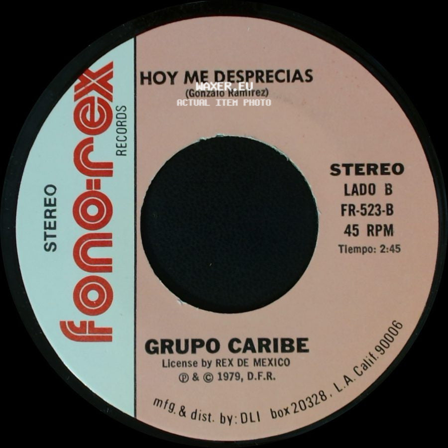 Martirio / Grupo Caribe - Grupo Caribe / Hoy Me Desprecias side B