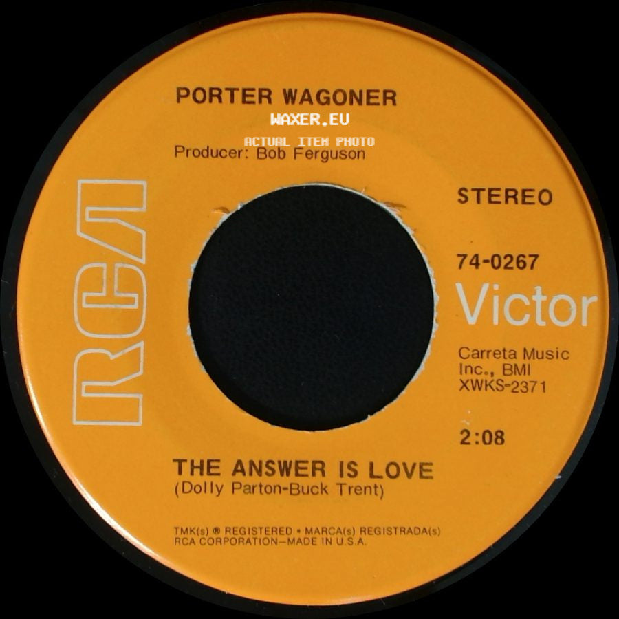 Porter Wagoner - When You're Hot You're Hot / The Answer Is Love side B