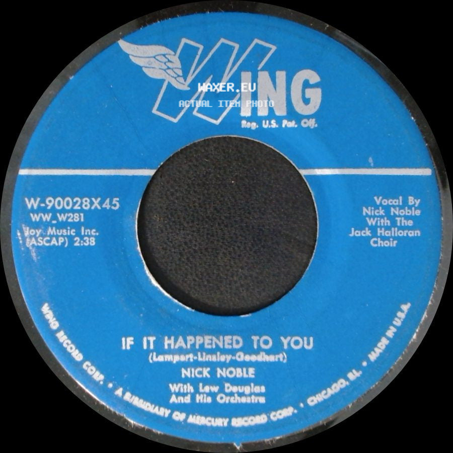 Nick Noble - If It Happened To You / The Best Is Yet To Come side A