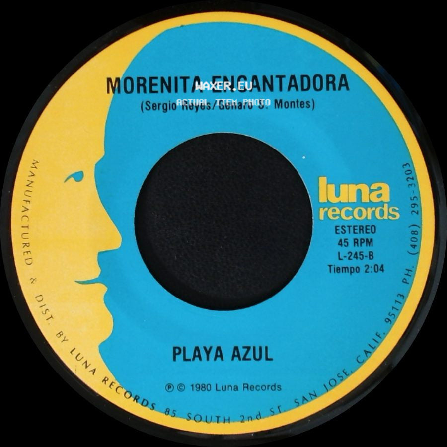 Playa Azul - Malas Manas / Morenita Encantadora side B