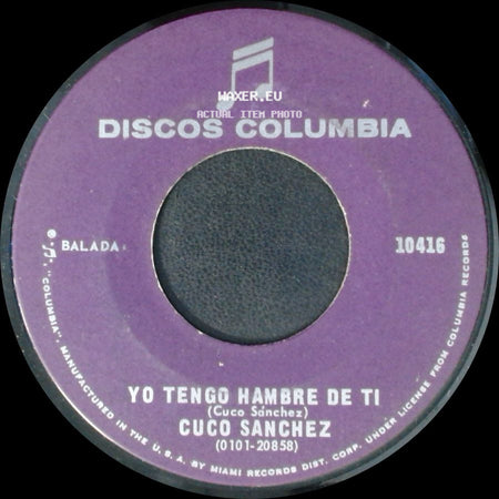 Cuco Sanchez - Melmonos / Yo Tengo Hambre De Ti side B