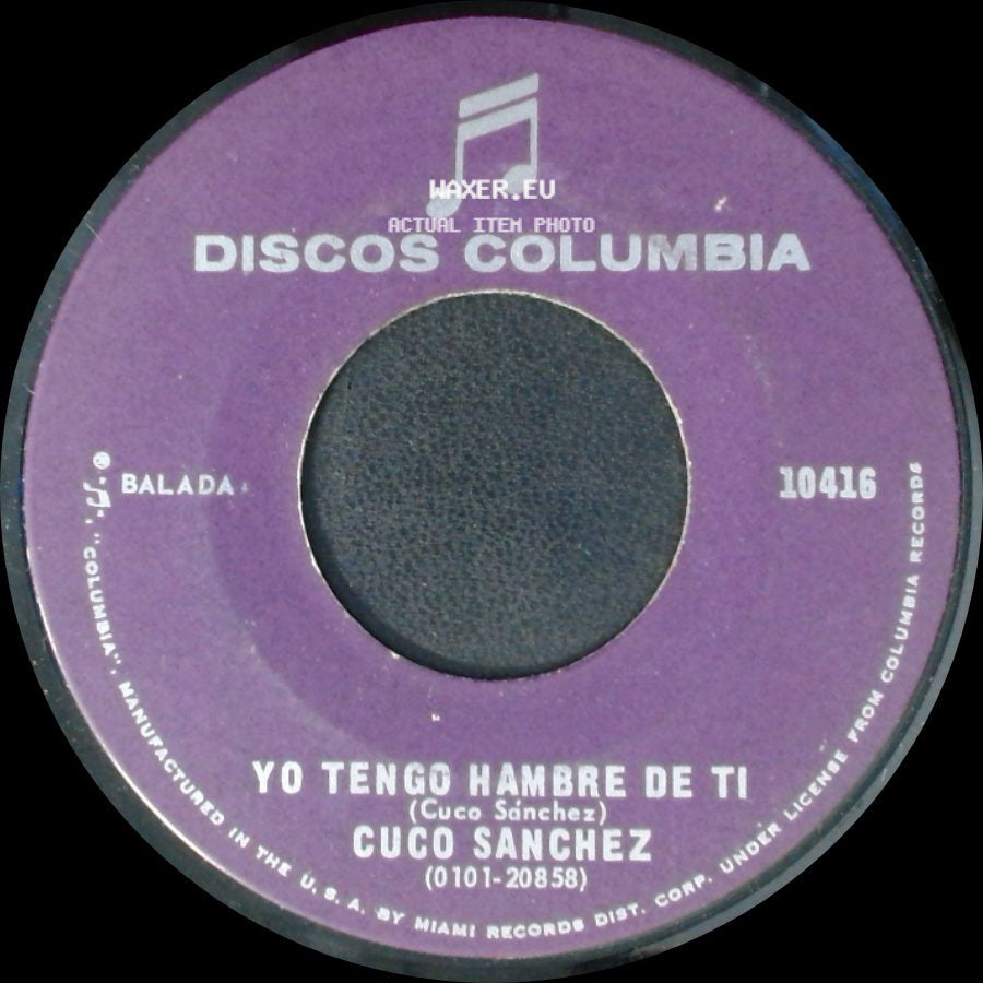 Cuco Sanchez - Melmonos / Yo Tengo Hambre De Ti side B