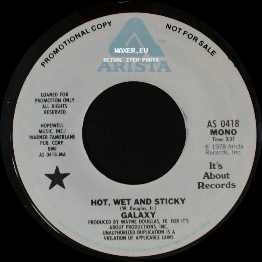Galaxy - Hot, Wet And Sticky / Hot, Wet And Sticky side A
