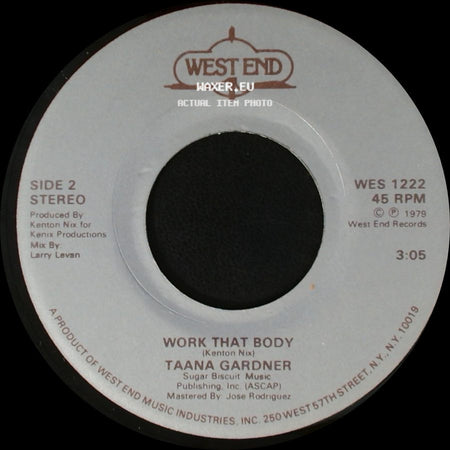 Taana Gardner - When You Touch Me / Work That Body side B