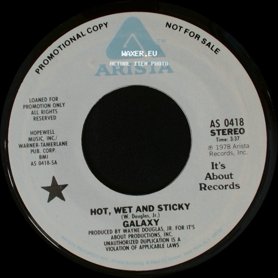 Galaxy - Hot, Wet And Sticky / Hot, Wet And Sticky side A