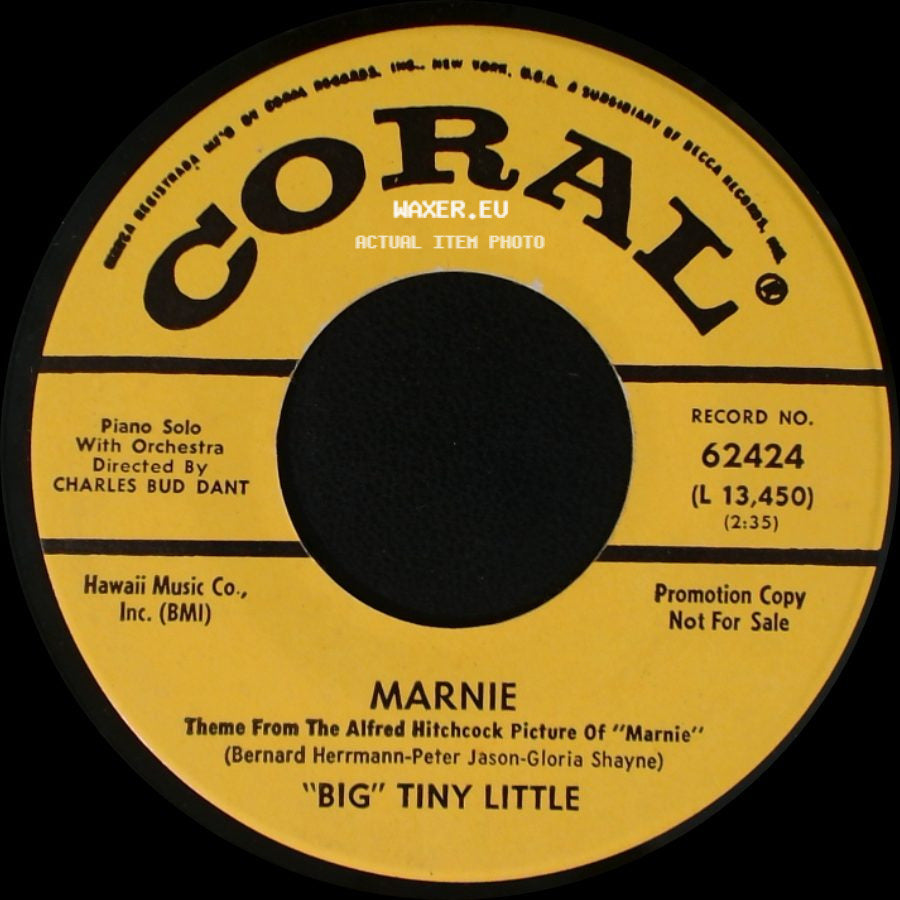 "Big" Tiny Little - I'll Remember April / Marnie Theme From The Alfred Hitchcock Picture Of "Marnie" side B