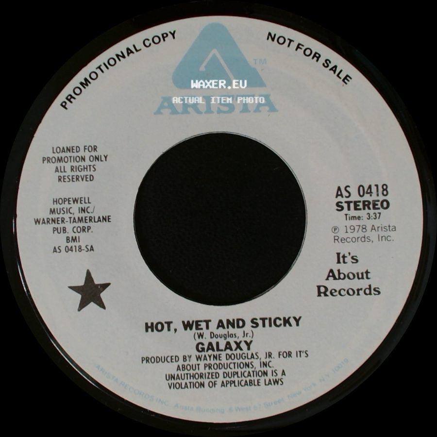 Galaxy - Hot, Wet And Sticky / Hot, Wet And Sticky side A