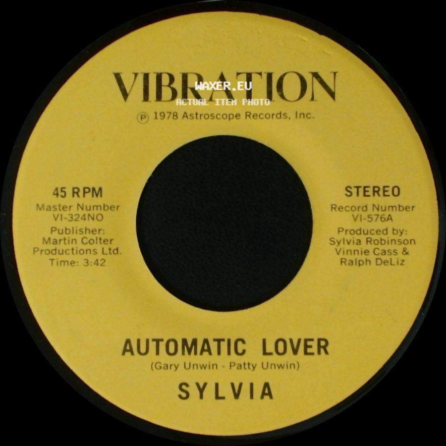 Sylvia - Automatic Lover / Stop Boy side A