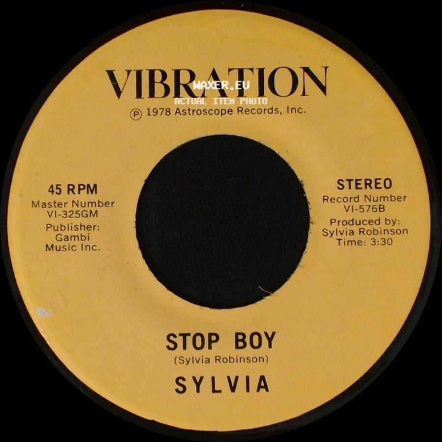 Sylvia - Stop Boy / Automatic Lover side A