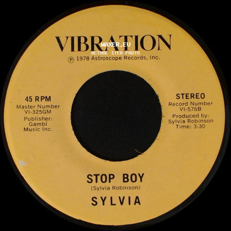 Sylvia - Stop Boy / Automatic Lover side A