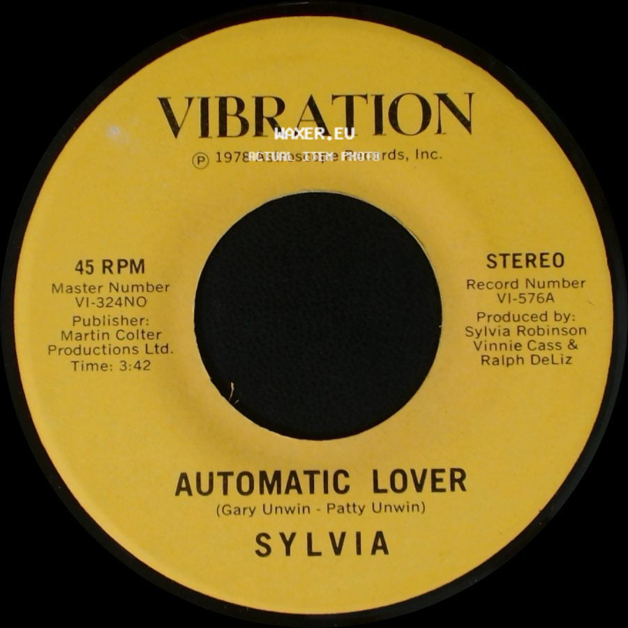 Sylvia - Stop Boy / Automatic Lover side B