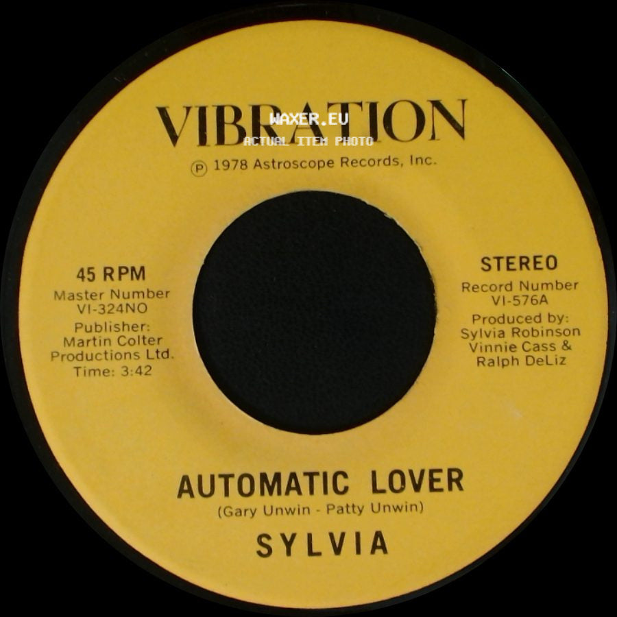 Sylvia - Automatic Lover / Stop Boy side A