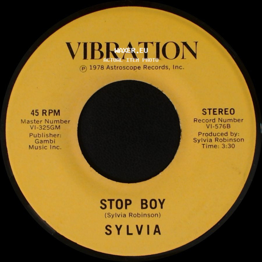 Sylvia - Automatic Lover / Stop Boy side B