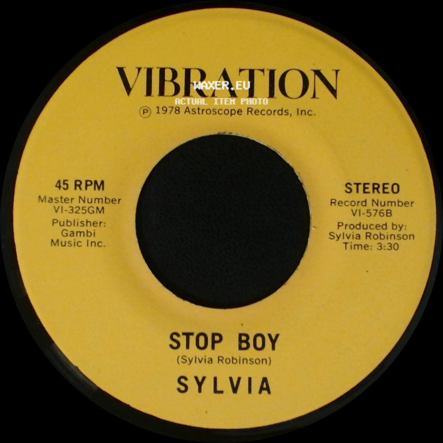 Sylvia - Stop Boy / Automatic Lover side A