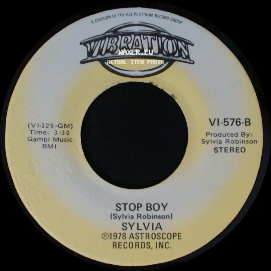 Sylvia - Automatic Lover / Stop Boy side B