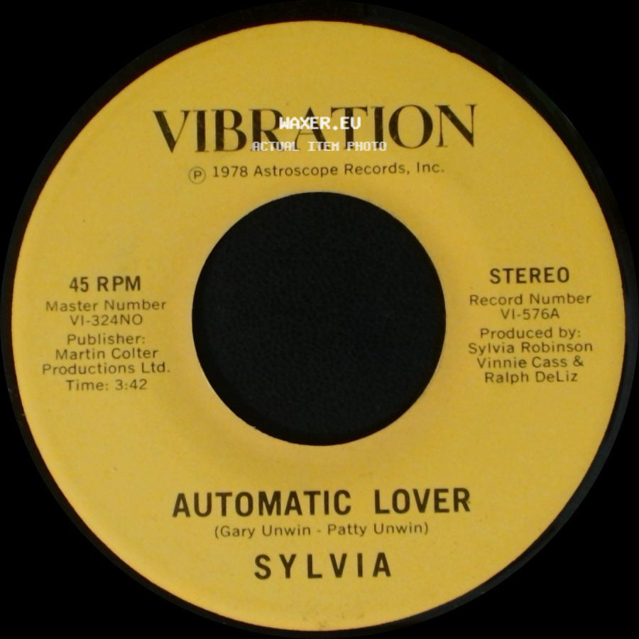 Sylvia - Automatic Lover / Stop Boy side A