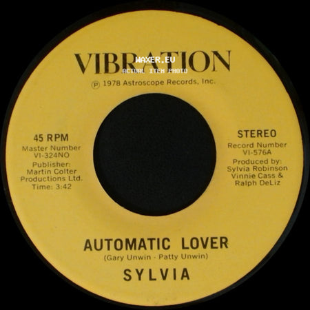 Sylvia - Automatic Lover / Stop Boy side A