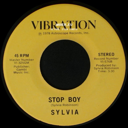 Sylvia - Automatic Lover / Stop Boy side B