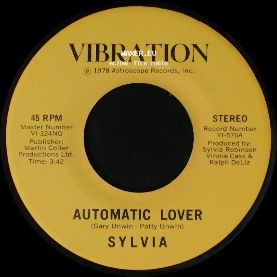 Sylvia - Automatic Lover / Stop Boy side A
