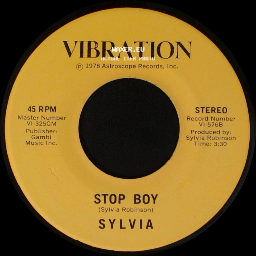 Sylvia - Automatic Lover / Stop Boy side B