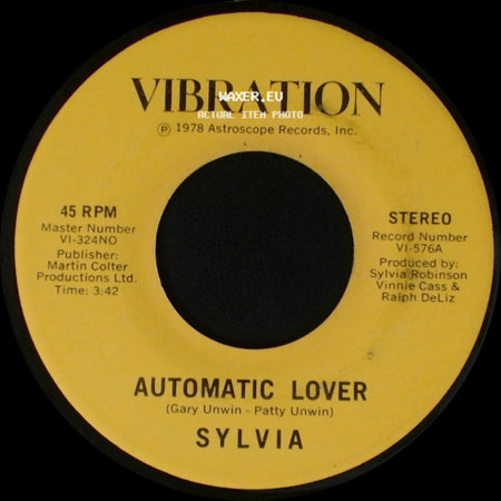 Sylvia - Stop Boy / Automatic Lover side B