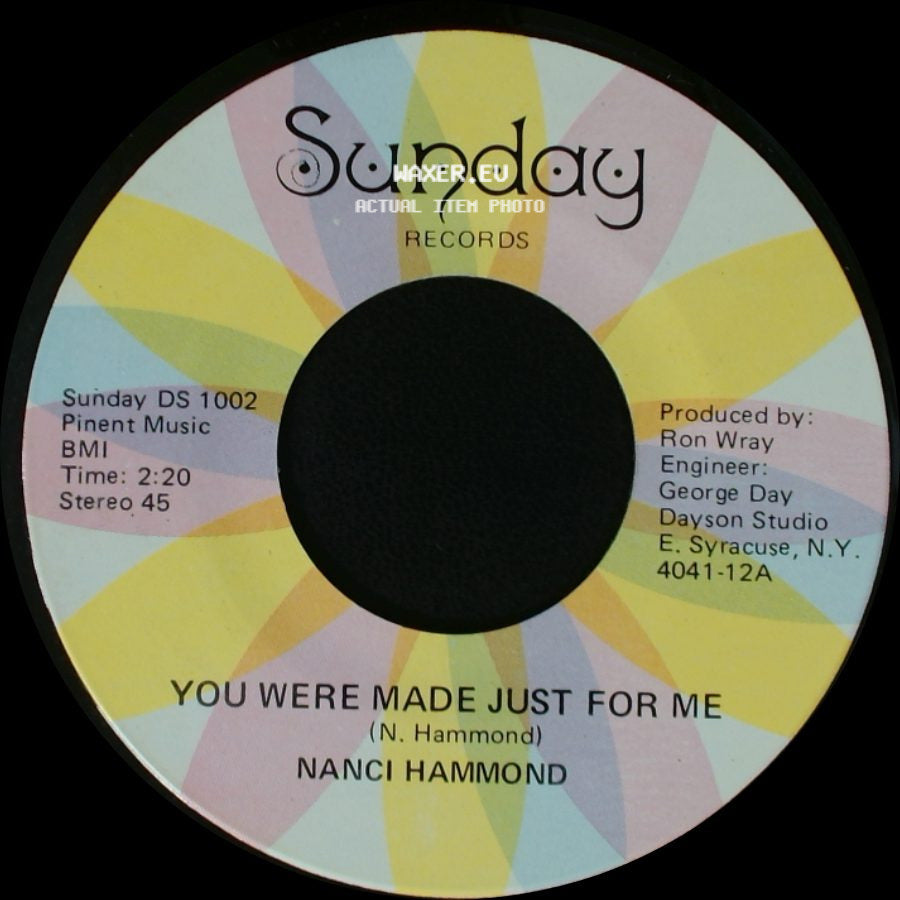 Nanci Hammond - You Were Made Just For Me / Rain Is A Puddle Of Love side A