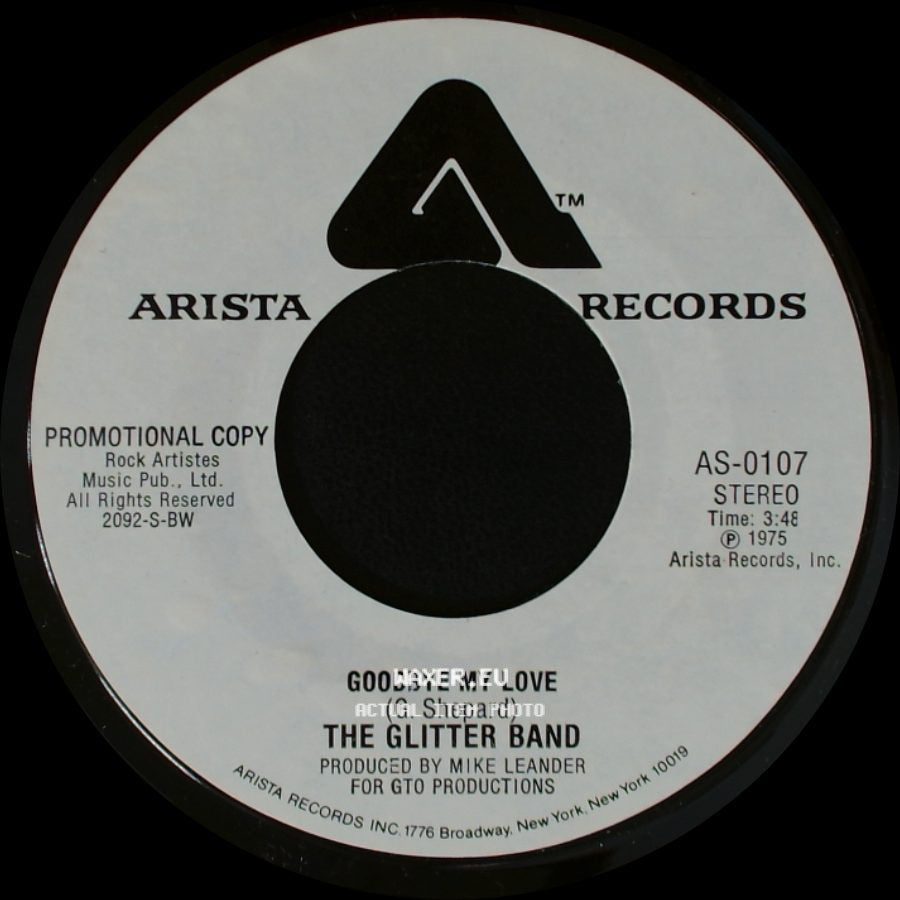 The Glitter Band - Goodbye My Love / Goodbye My Love side A