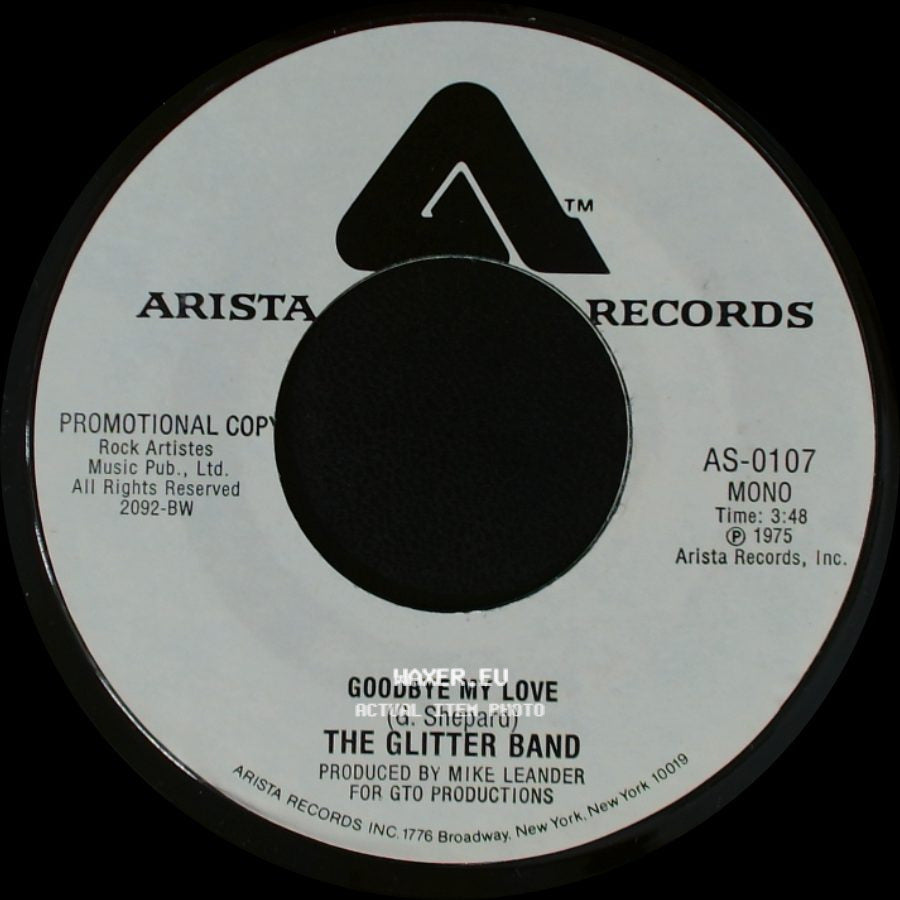 The Glitter Band - Goodbye My Love / Goodbye My Love side B
