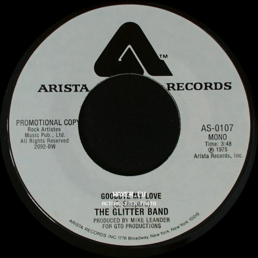 The Glitter Band - Goodbye My Love / Goodbye My Love side B