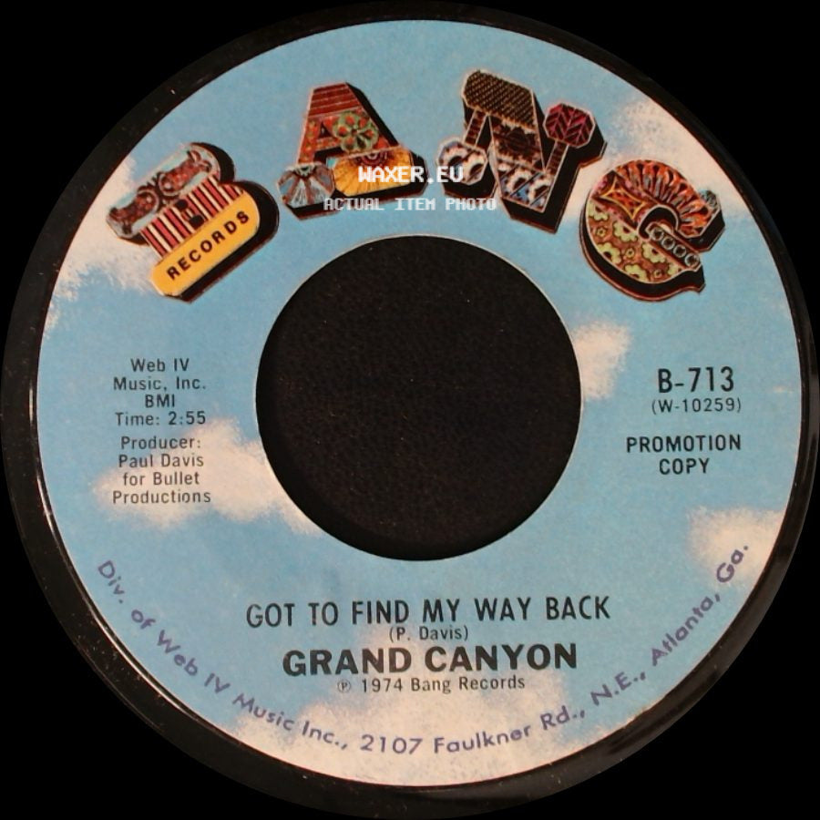 Grand Canyon - Evil Boll-Weevil / Got To Find My Way Back side B