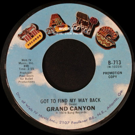 Grand Canyon - Evil Boll-Weevil / Got To Find My Way Back side B