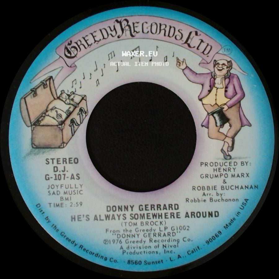 Donny Gerrard - He's Always Somewhere Around / He's Always Somewhere Around side A