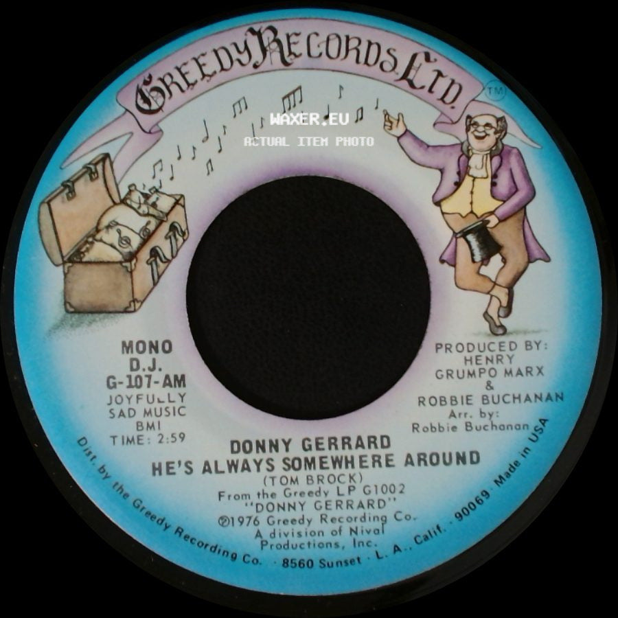 Donny Gerrard - He's Always Somewhere Around / He's Always Somewhere Around side A