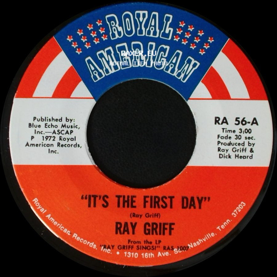Ray Griff - Waxahachie Woman / It's The First Day side B
