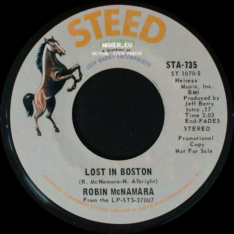 Robin Mcnamara - Lost In Boston / Rise And Shine side A