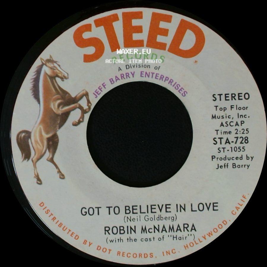 Robin Mcnamara - Aren't You Thinking Of Me / Got To Believe In Love side B