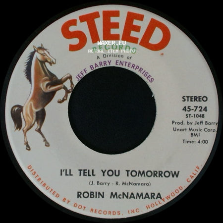 Robin Mcnamara - Lay A Little Lovin' On Me / I'll Tell You Tomorrow side B